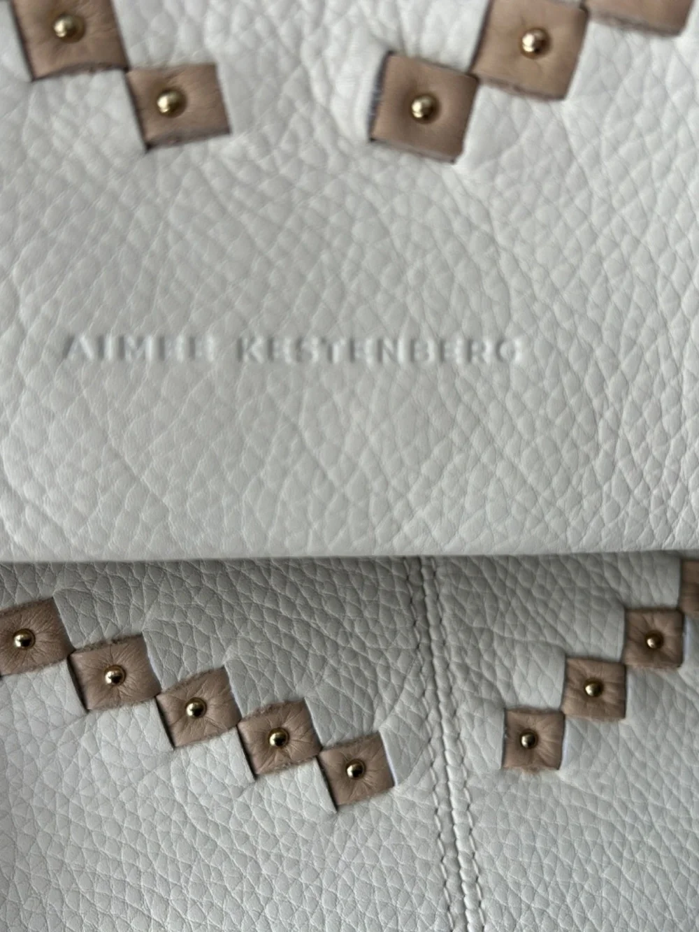 NWT Aimee Kestenberg Bali Hobo Bag | Vanilla/Ice/Almond Leather | OS